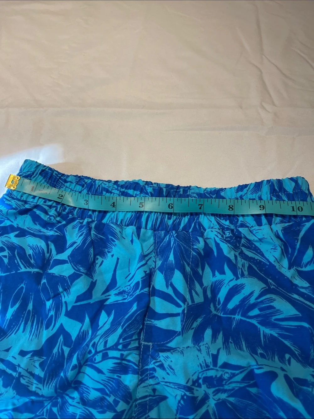 Columbia Kids Blue Tropical Swim Trunks - Lightweight Boys Swim Shorts